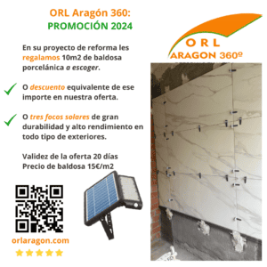 ¡Promoción 2024 de ORL Aragón 360: Tu Reforma con Ventajas Exclusivas!Baldosa Porcelánica